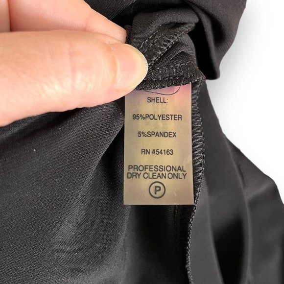 Calvin Klein Sleeveless Ruched Knee Length Wrinkle Free Stretch Dress Women's 10 - Picture 10 of 11